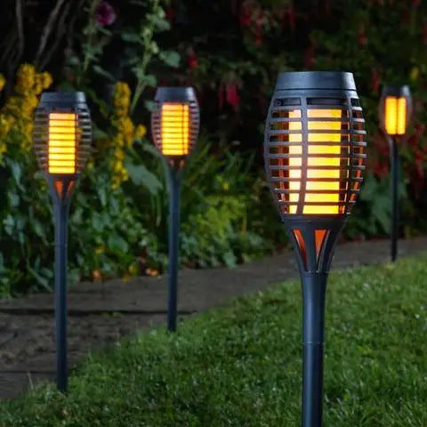 Smart Garden Party Flaming Torch - 5 Pack - Black
