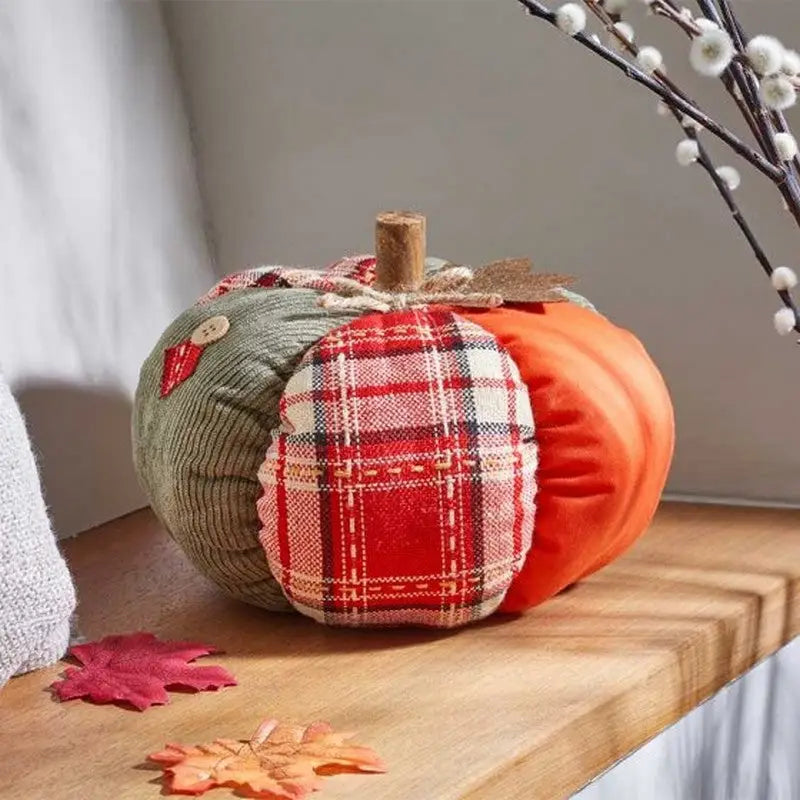 Smart Garden Plush Patch Pumpkin Decorative Indoor Ornament-
