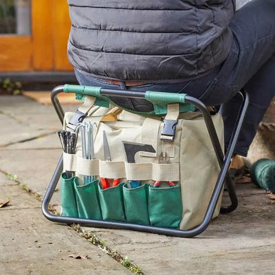 Smart Garden Portable Folding Garden Seat With Tool Pockets