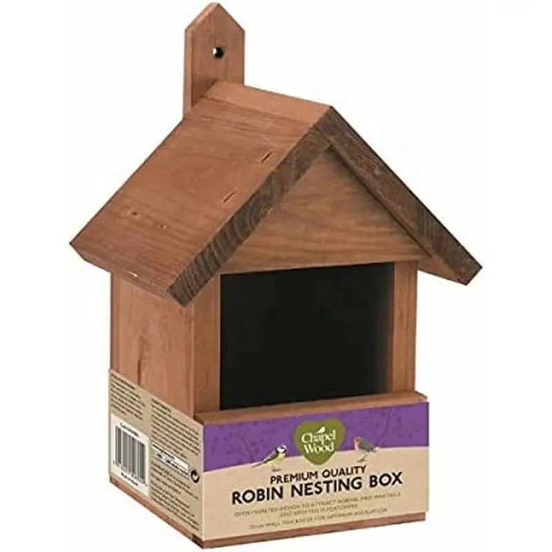Smart Garden Robin Nest Box Dark Wood