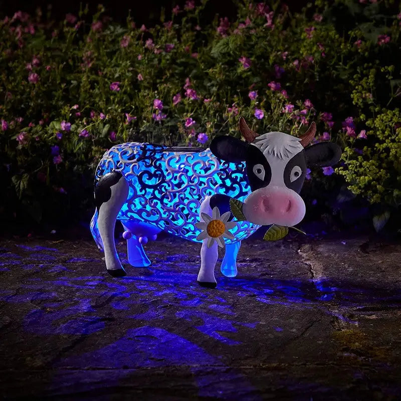 Smart Garden Silhouette Solar Daisy Cow - Gardening &