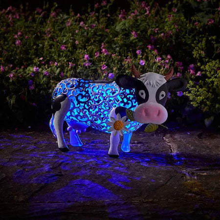 Smart Garden Silhouette Solar Daisy Cow - Gardening &