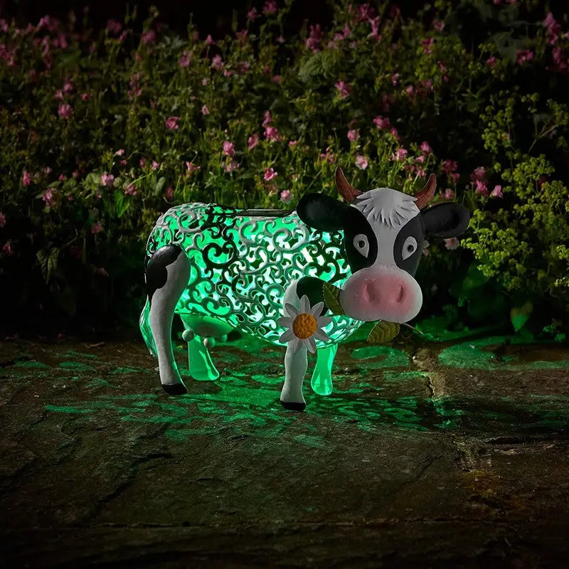 Smart Garden Silhouette Solar Daisy Cow - Gardening &