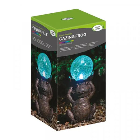 Smart Garden Silhouette Solar Gazing Frog - Gardening &