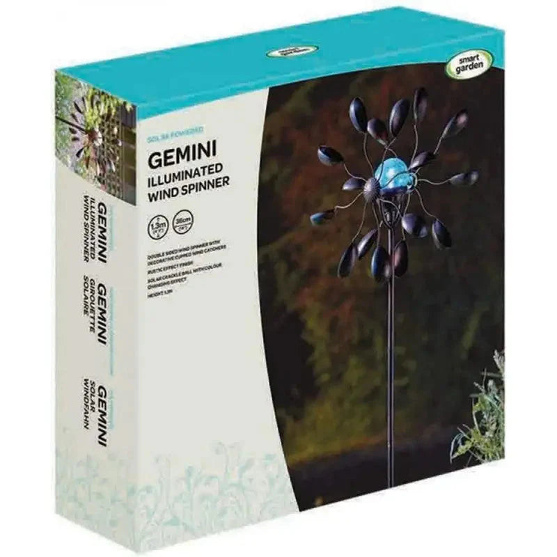 Smart Garden Silhouette Solar Gemini Windspinner - Gardening