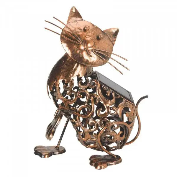 Smart Garden Solar Metal Cat Scroll Light - Gardening &