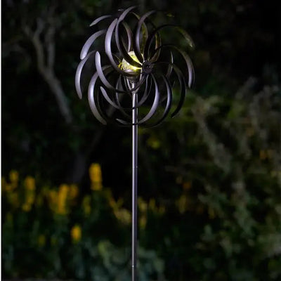 Smart Garden Spiro Wind Spinner With Solar Crackle Ball -