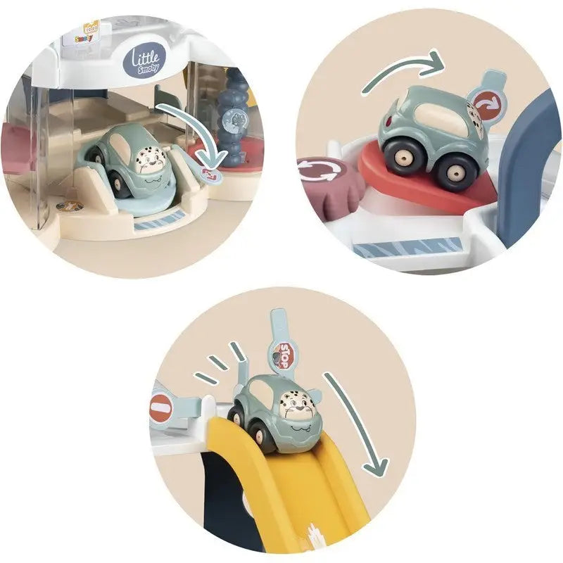 Smoby Premier Garage With Car Wash Station Lift