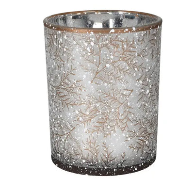 Snowy Pine Candle Holder - Seasonal >> Christmas >>