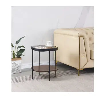 Soho Sofa Tea Table Set - Walnut (W: 430mm D: 430mm H: