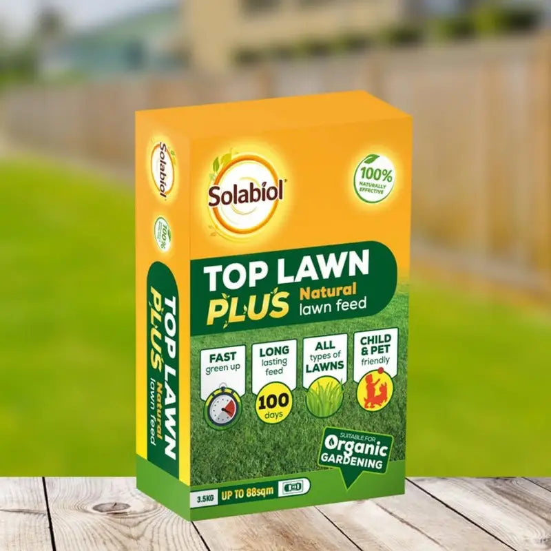Solabiol Top Lawn Plus Natural Feed 88sqm - 3.5kg Grass Seed