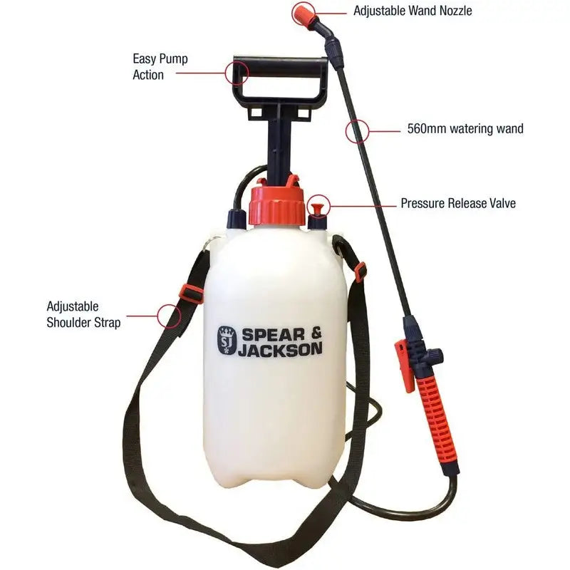 Spear & Jackson Pump Action Pressure Garden Sprayer - 5