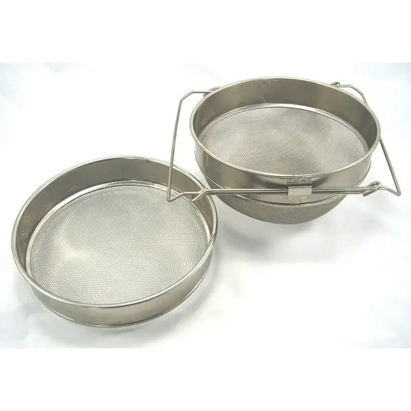 Stainless Steel 23cm Sliding Double Honey Strainer