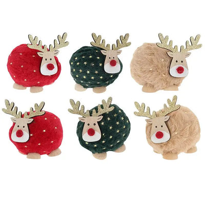 Starry Reindeer Standing Large - 6 Assorted Designs 1 Sent