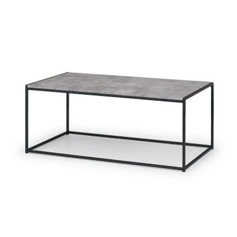 Staten Concrete Effect Coffee Table - 60cm x 110cm x 45cm -