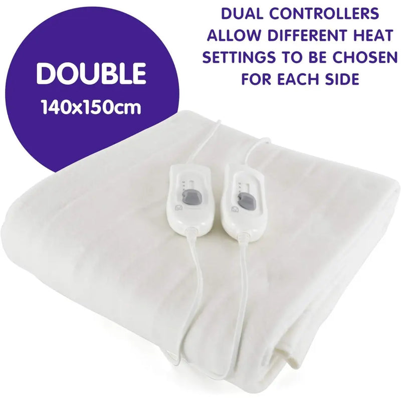 StayWarm Electric Blanket Double 140x150cm (Dual Control)