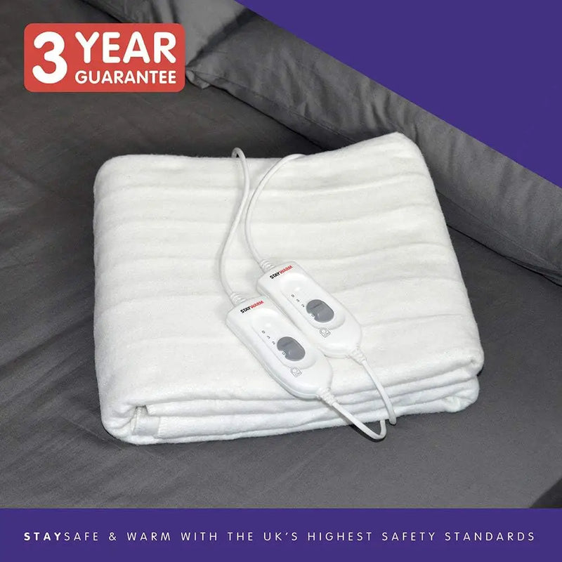 StayWarm Electric Blanket Double 140x150cm (Dual Control)