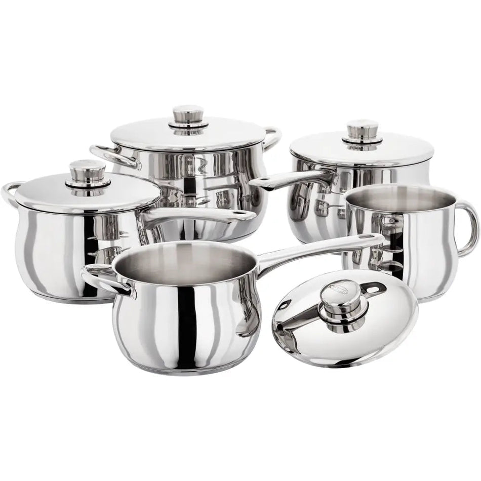 Stellar 1000 Deep 5 Piece Saucepan Set - Kitchenware