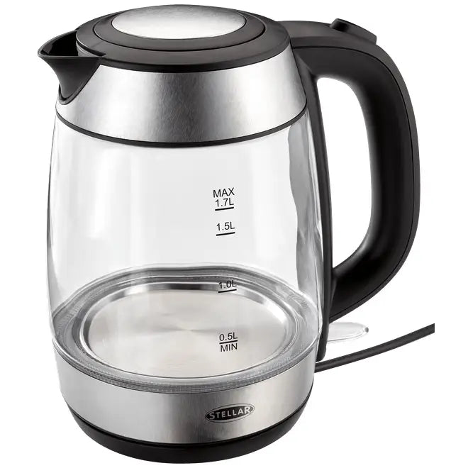 Stellar Cordless Glass Kettle 1.7 Litre - Kitchenware