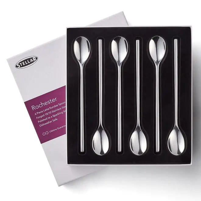 Stellar Rochester Set Of 6 Latte / Sundae Spoon -