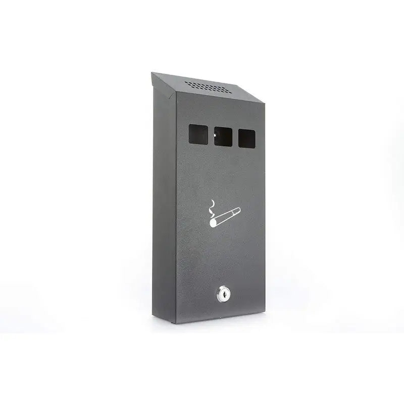 Sterling Cigarette Bin Wall Mounted 147x323x60mm - Black -