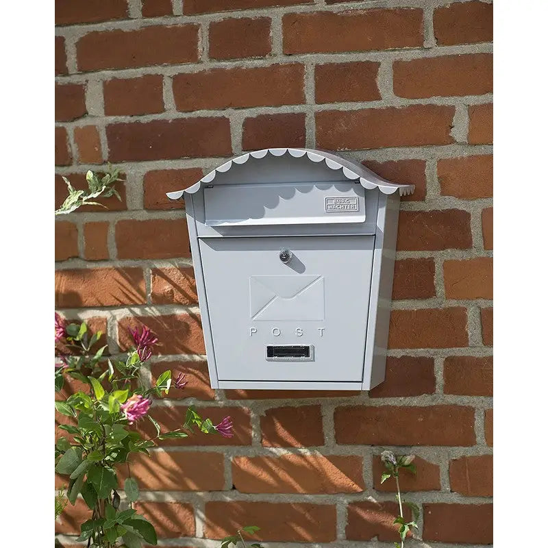 Sterling Classic Post Box With Bowed Roof Wall Mounted -