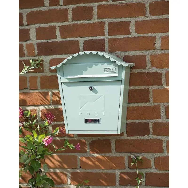 Sterling Classic Post Box With Bowed Roof Wall Mounted -