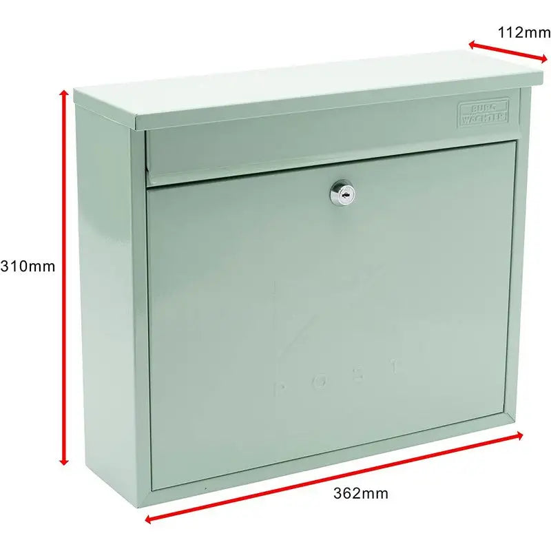 Sterling Elegance Post Box With Lift Up Lid Wall Mounted -