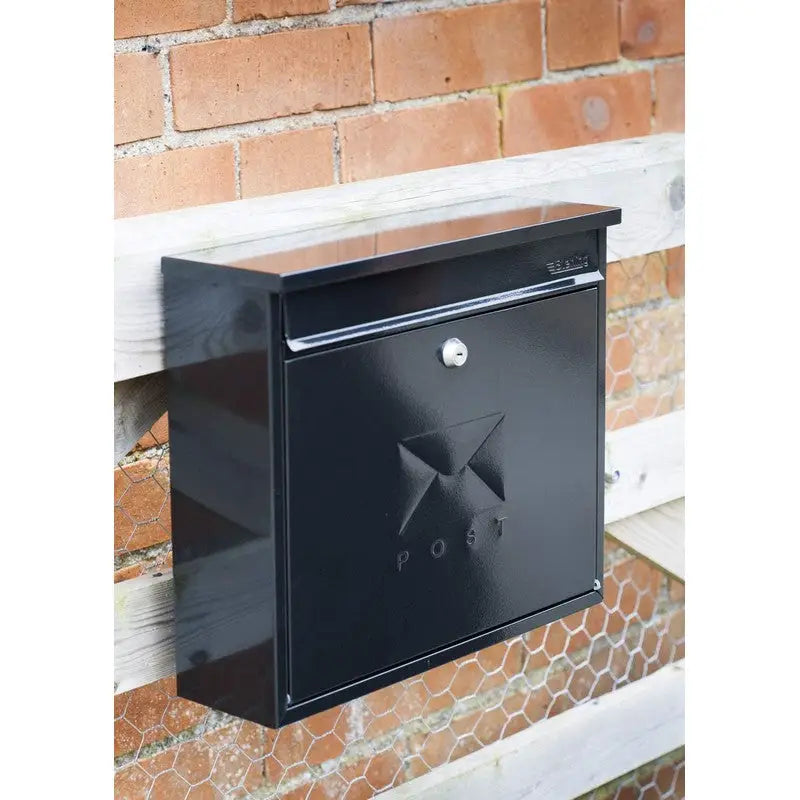 Sterling Elegance Post Box With Lift Up Lid Wall Mounted -