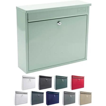 Sterling Elegance Post Box With Lift Up Lid Wall Mounted -