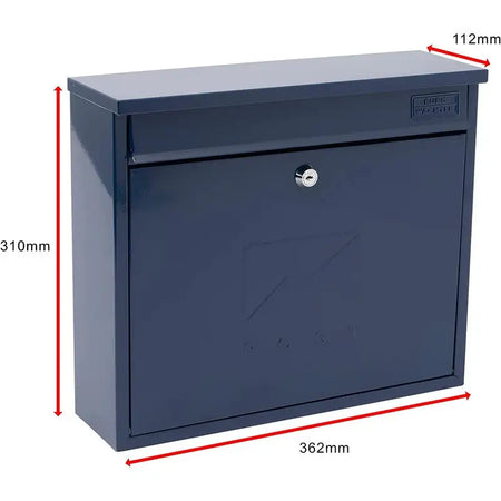 Sterling Elegance Post Box With Lift Up Lid Wall Mounted -