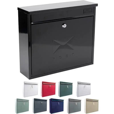 Sterling Elegance Post Box With Lift Up Lid Wall Mounted -