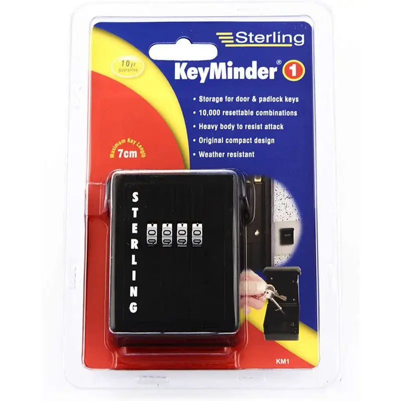 Sterling Key Safe Minder Storage Box Wall Mounted - 1 Key -