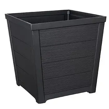 Stewart Garden 40cm Taper Square Planter - Anthracite -