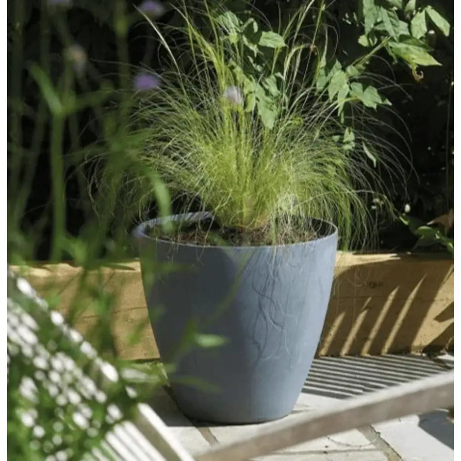 Stewart Garden Beton Round Planter 40cm Dark Grey - Planter
