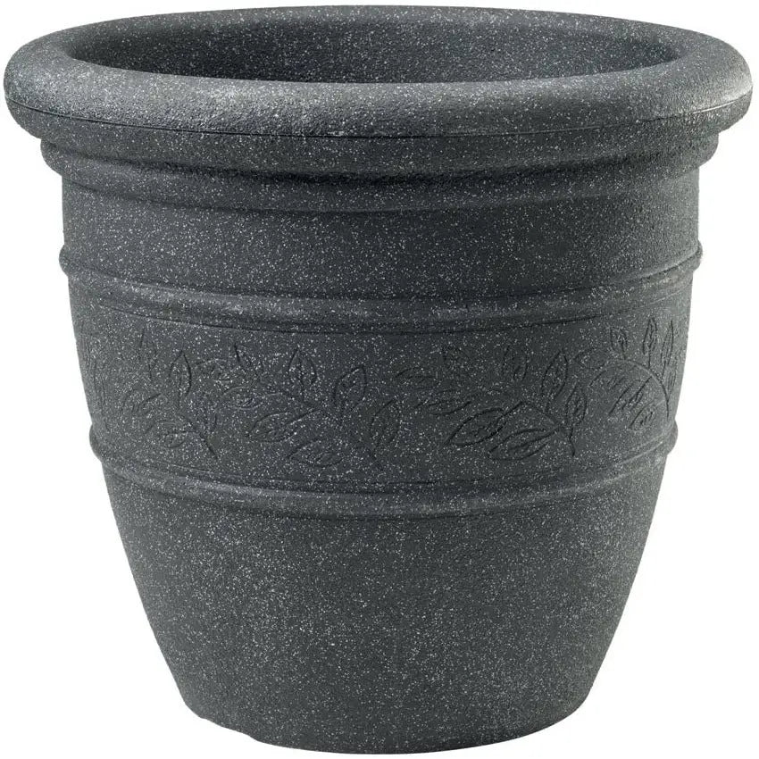 Stewarts 48cm Sylvan Bell Pot Granite - Gardening & Outdoors
