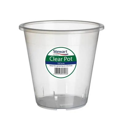 Stewarts Clear Pot - Assorted Sizes - Gardening & Outdoors