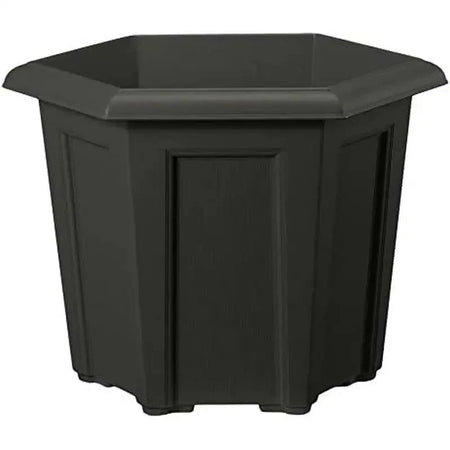 Stewarts Regency Black Planter Range - 40cm Hexagonal -