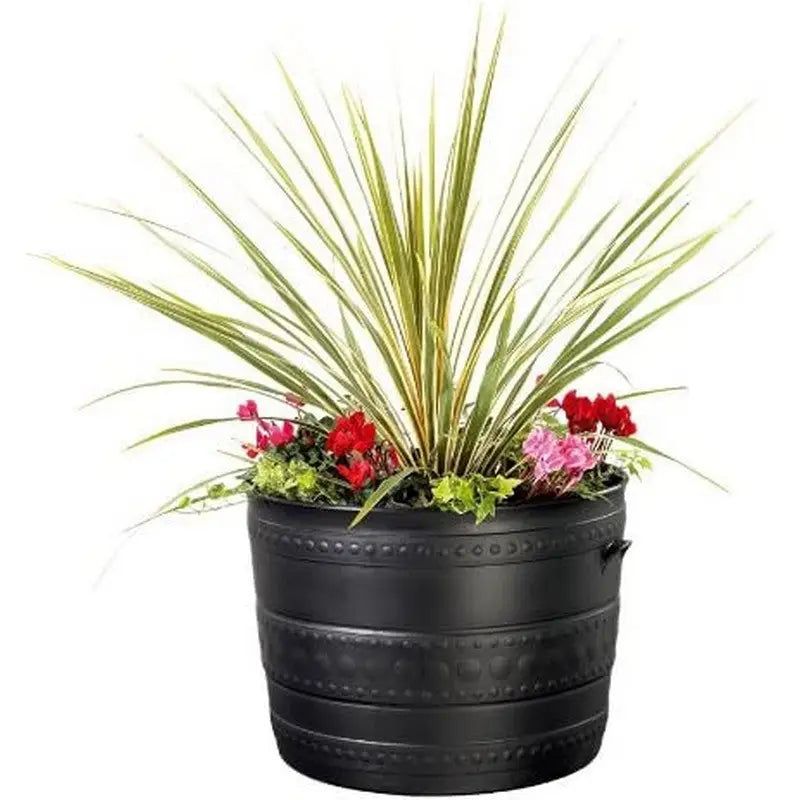 Stewarts Smithy Patio Tub Gun Metal Black - 35cm & 50cm