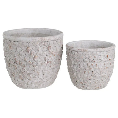 Stone Flower Planter - Small OR Large - Homeware