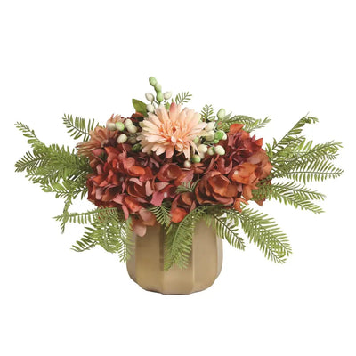Straits Floral Arrangement Peach 39cm - Homeware