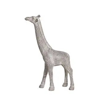 Straits Grey Giraffe Figurine 28cm - Homeware