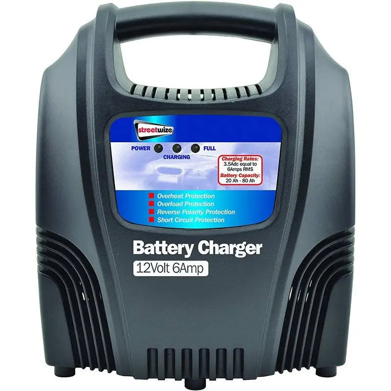 Streetwize Battery Charger 12V 6amp - Car Care