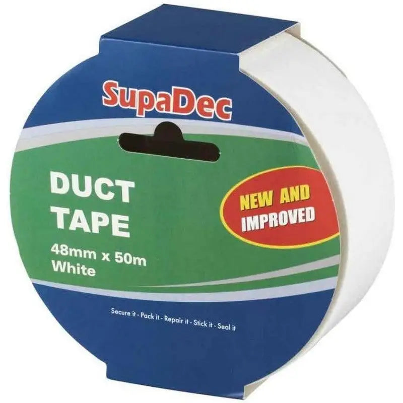 Supadec Duct Tape White 48mm X 50m - DIY Tools Hardware >>
