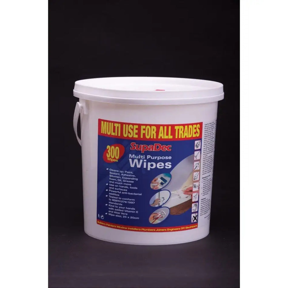 SupaDec Multi-Use Multi-Purpose Wipes - 300pk - Cleaning