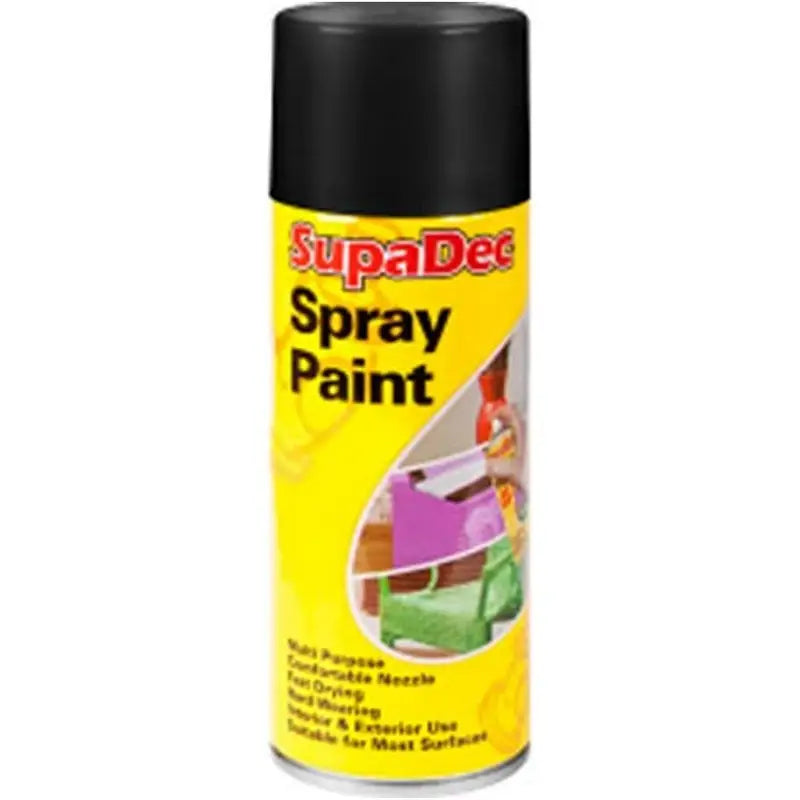 SupaDec Spray Paint Can 400ml - Assorted Colours Available -