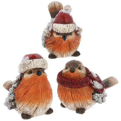 Sweet Festive Robin Medium - 3 Assorted Designs 1 Sent