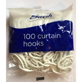 Swish Curtain Hooks 25 or 100 Pack Available - 100 Pack