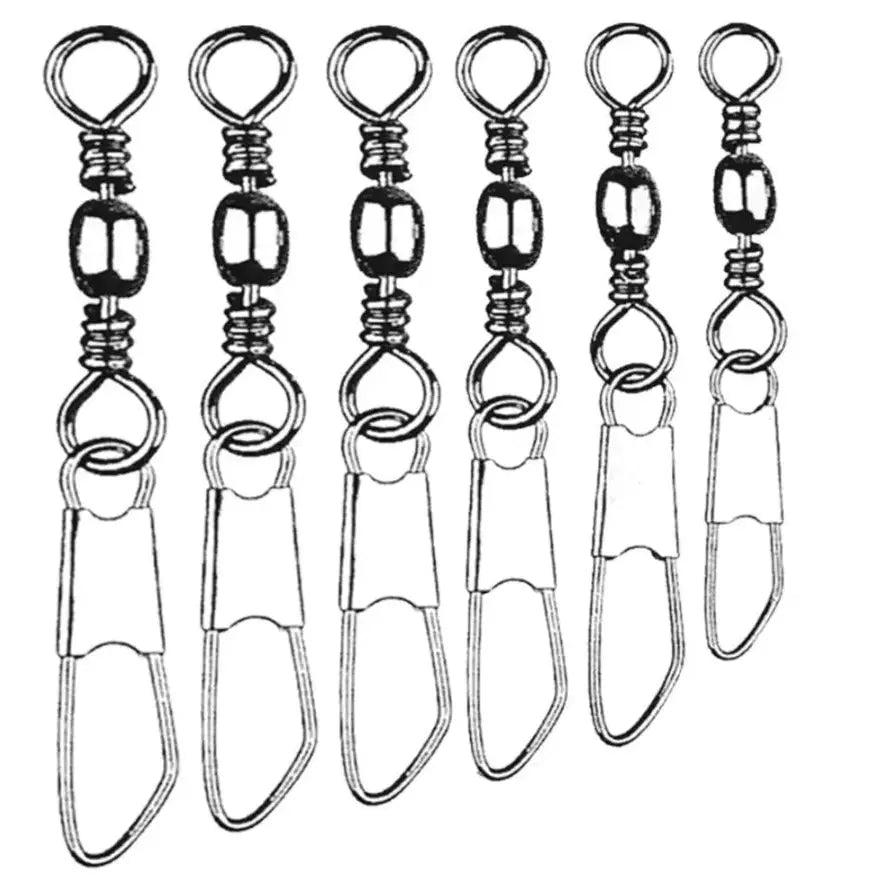 Swivels Snap Black Nickle Swivel 10 Pack (Various Sizes)