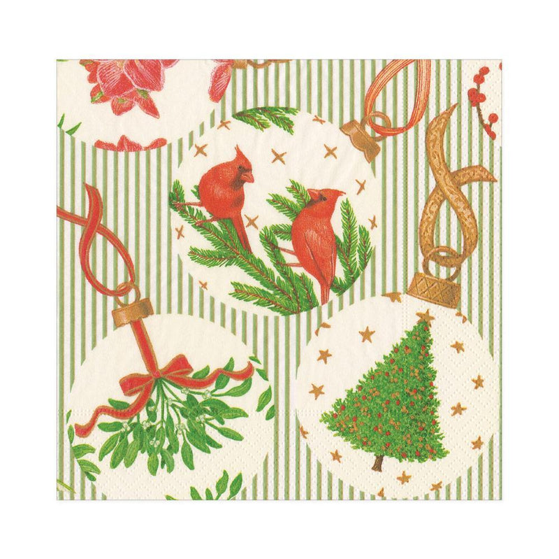 Caspari Botanical Ornaments Paper Napkins - 20 Luncheon Per Pack